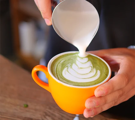 matcha at the most relaxing café in London